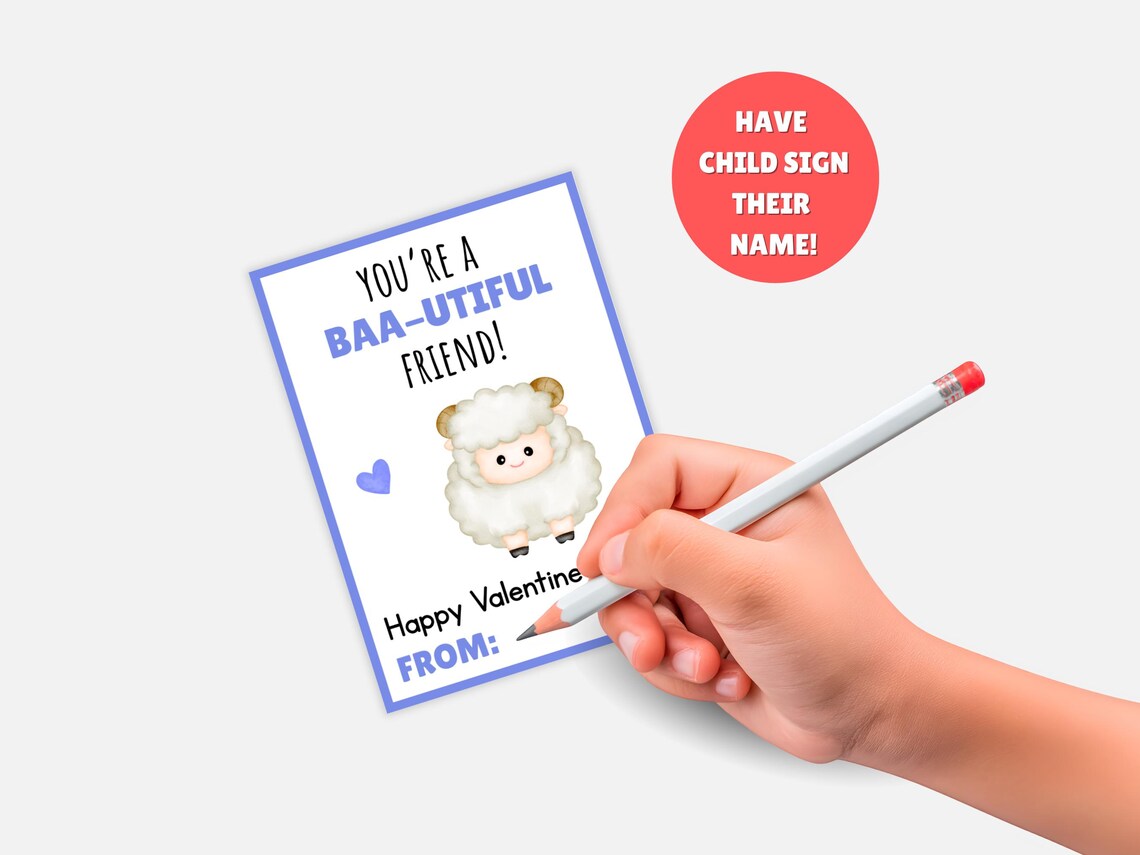 Printable Farm Animal Valentines Cards, Kids Class Valentine Cards ...