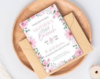 Mothers Day Brunch Invitation, Mothers Day Brunch, Mothers Day Invite, Mothers Day Brunch Invite, Brunch Invitation, Mothers Day Invitation