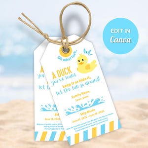 Editable Cruise Duck Tag, Cruise Ducks, Cruising Ducks, Rubber Duck Tags, Cruising Duck Tags, Cruise Ship Duck Tags, Duck Tags, Rubber Duck