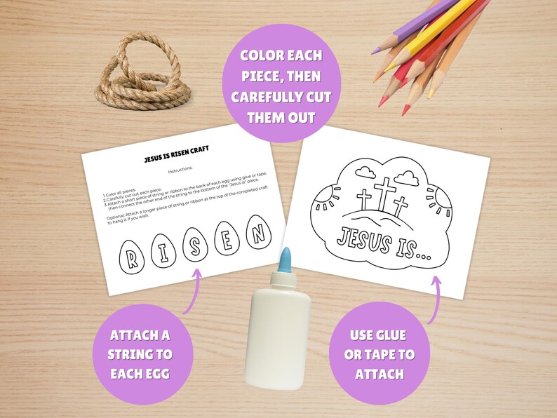 He is Risen Coloring, Easter Story Lesson, Holy Week Printable, Sunday ...