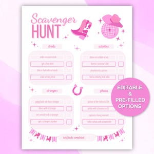 Bar Schnitzeljagd, Cowgirl Bachelorette Spiele, Nashville Schnitzeljagd, Bachelorette Schnitzeljagd, Bachelorette Spiele Nashville