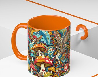 Caneca Boho Colorida Hippie Natureza | Caneca Decorativa para Café 325ml 445ml