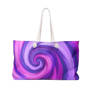 Lebendige Swirl Weekender Tasche - Perfekt für Reisen, Strand, Fitnessstudio, Übernachtungen und Kurzurlaube - Stilvolle Tasche für alle Gelegenheiten