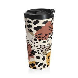 Animal Pattern Stainless Steel Travel Mug, Travel Coffee Cup, Insulated Mug for Home, Office, Outdoor Adventures, Gift for Her, Coffee Gifts