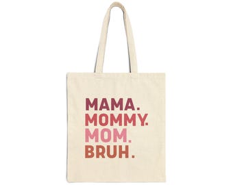 Mamma mamma mamma bruh tygkasse, present till mamma, tygkasse, återanvändbar matkasse, mors dag-present
