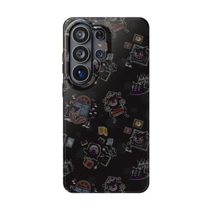 Custodia rigida per telefono Pocket Monster con motivo Geng su tutta la superficie per Samsung Galaxy Ultra S25