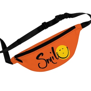 Smile Design, Stylish Waist Bag, Perfect for Festivals, Parties, and Everyday Use, Gift, Hipster, Indie