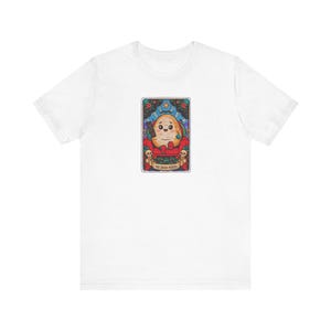 Camiseta unisex con estampado de la carta del tarot de The Couch Potato, con diseño de calavera, ideal para Halloween, para fiestas y para el verano.