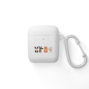 Doggy Delight AirPods and AirPods Pro Case Cover, Puppy Pup Pooch Canine Pet Lover Gift, Animal Print Protective Holder, Cute Pooch