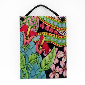 Azulejo de cerámica Crimson Calla Carnival