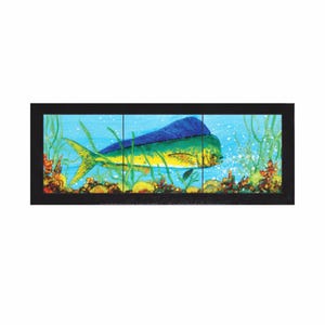 Mahi Mahi Framed Tile Mural