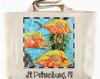 Lockdown Fish Personalized Tote Bag