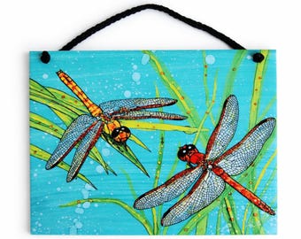 Azulejo cerámico Dragonfly Meadow