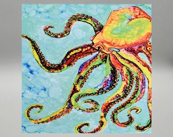 Octopus Ceramic Tile