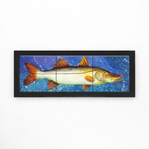 Snook Framed Tile Mural