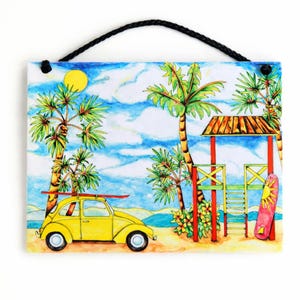 Beach Bug Ceramic Tile
