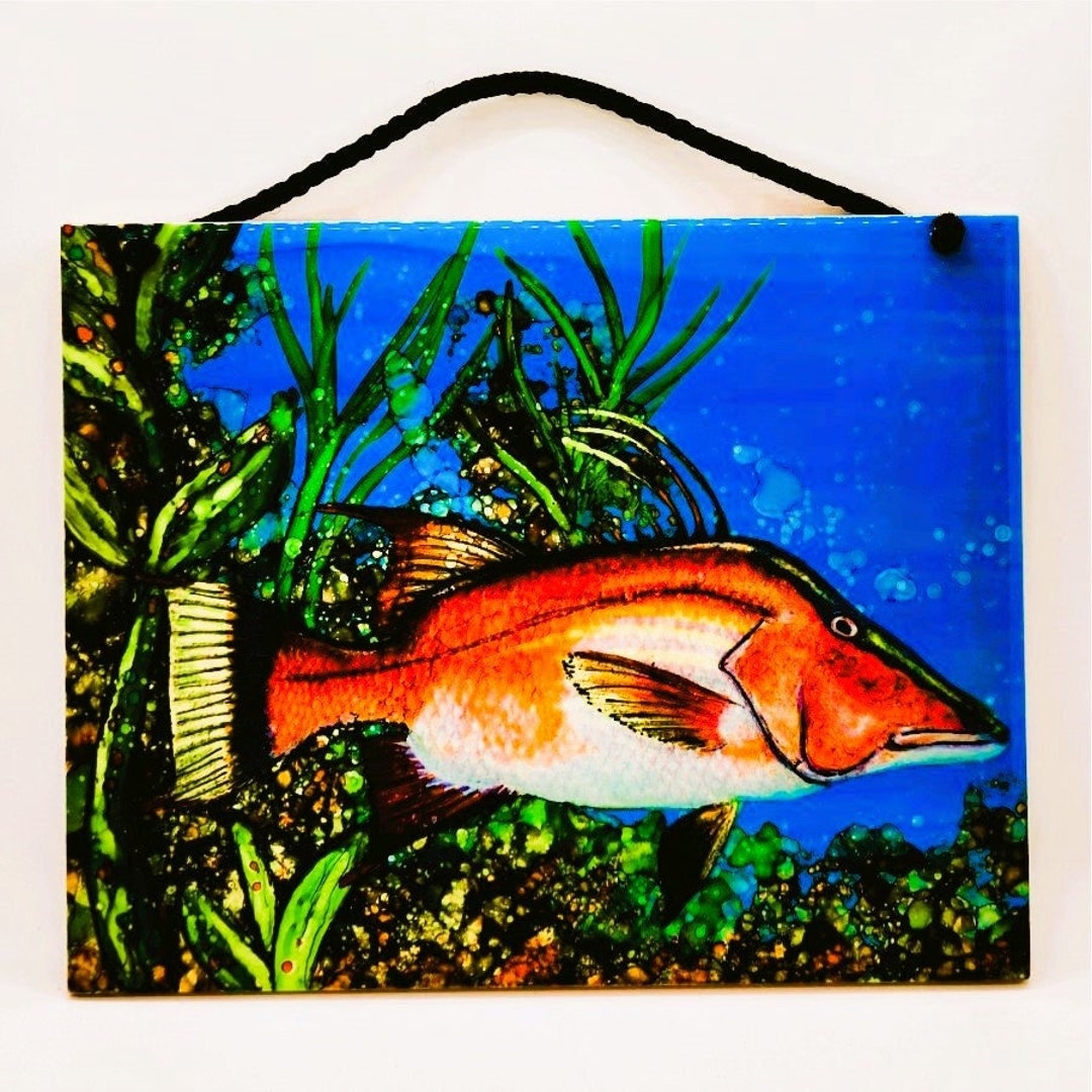 Hog Fish Ceramic Tile Etsy