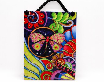 Garden Whimsey Dragonfly Ceramic Tile