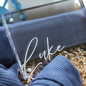 Acrylic Picture, Custom Picture Frame, Acrylic Frame, Custom Frame, Baby Gift, Baby Shower Gift, Name Picture Frame,