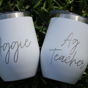 Wine Tumbler, Laser Engraved, Customized Tumbler, Wedding Gift, Girl&#39;s Trip, Personalized Tumbler, Custom Wine Tumbler, Vacation Gift