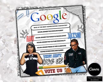 Homecoming Queen flyer , Homecoming Flyer , homecoming campaign flyer Vote Homecoming, HOCO Flyer, Vote for me Flyer, Black Homcoming Flyer
