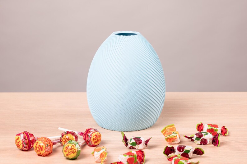 Deko-Vase Bonbon Bonessa in Flieder-Lila · Bauchige Candy-Form in weicher Pastell-Matte, Bambu PLA Matte · Handgefertigt München · Made in Germany · MyDesignStyle.