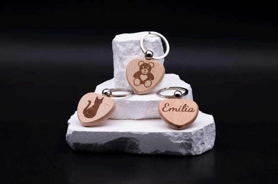 Personalisierter Schlüsselanhänger Partner mit Gravur – Geschenk Geburtstag Liebe – Pärchen