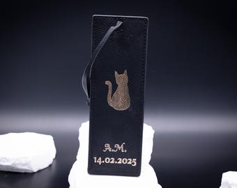 Black Bookmark | Personalized Name | Book Lover Gift | Initial Gift | Engraved Name | Engraved Bookmark