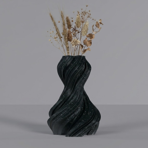 3D Druck Vase Astralia Weltraum Design – Trockenblumenvase Pampasgras – Dekovase Wohnzimmer