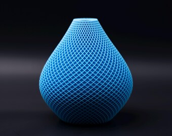 Jarrón moderno "Purista" impreso en 3D | Jarrón minimalista con forma de lágrima para flores secas y hierba de la pampa | Idea de regalo | Decoración de diseño