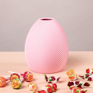 Deko-Vase Bonbon Bonessa in Apfel-Grün · Bauchige Candy-Form in weicher Pastell-Matte, Bambu PLA Matte · Handgefertigt München · Made in Germany · MyDesignStyle.