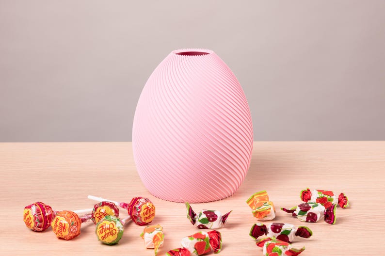 Deko-Vase Bonbon Bonessa in Apfel-Grün · Bauchige Candy-Form in weicher Pastell-Matte, Bambu PLA Matte · Handgefertigt München · Made in Germany · MyDesignStyle.