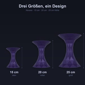 3D-printad vas Novara Futuristic – vas med torkade blommor Pampasgräs – vardagsrumsinredning för kontor bild 19