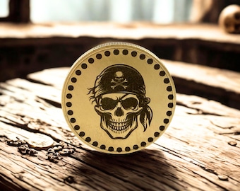 Moneda de latón grabada en 2D con diseño personalizado (foto o gráfico) – Ø 40 mm