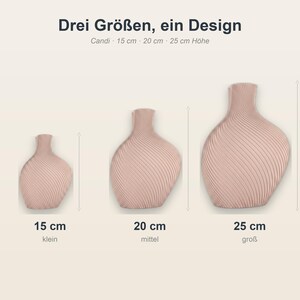 Bonbon Candi Vase in 3 Größen: 15 cm, 20 cm, 25 cm · Bambu PLA Matte · Handgefertigt in München · Made in Germany · MyDesignStyle.