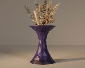 3D-geprinte vaas Novara Futuristic – vaas voor gedroogde bloemen, pampasgras – decoratie voor woonkamer en kantoor