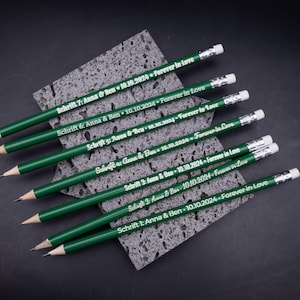 Personalized pencil with name – laser engraving for starting school – gift for schoolchildren
