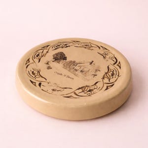 Vintage Devon Pottery Teapot Stand, Croyde North Devon Ceramic Trivet