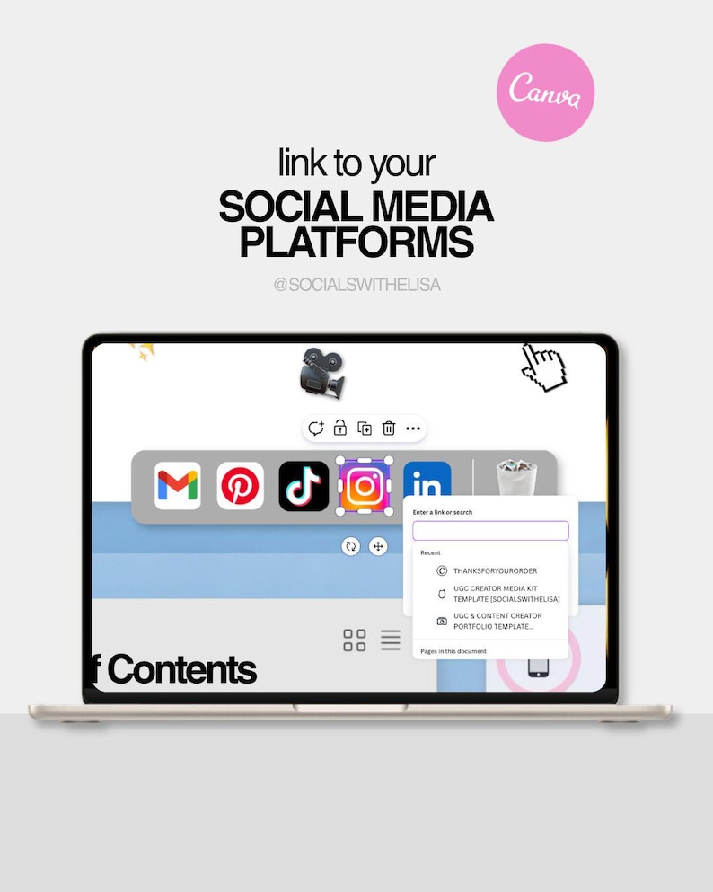 UGC-portfölj Canva-mall, webbplats och mediakit, UGC (direktnedladdning) bild 6