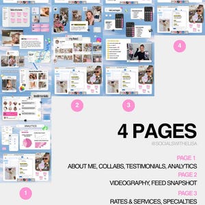 UGC-portfölj Canva-mall, webbplats och mediakit, UGC (direktnedladdning) bild 4