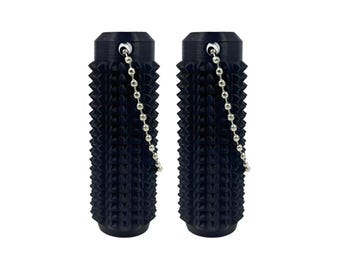 3D Printed Ouchie Fidget Toy 2-Pack: Textured Anxiety Relief Keychain