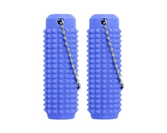 Paquete de 2 juguetes antiestrés con pinchos impresos en 3D: llaveros para aliviar la ansiedad sensorial