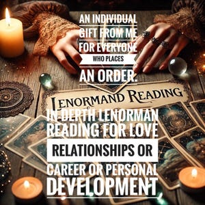 Diepgaande tarotlenormandlezing: nauwkeurige begeleiding op dezelfde dag over liefde, carrière en toekomst | Paranormale inzichten, eerlijke waarzeggerij + gepersonaliseerd cadeau
