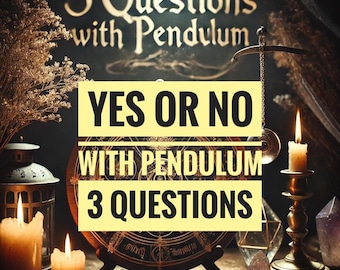 Pendulum Reading | 3 Personalized Yes or No Answers – Fast, Intuitive Guidance,Same day