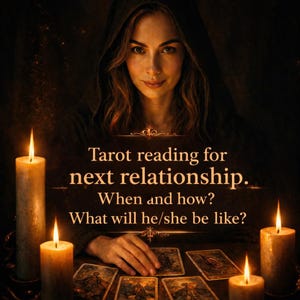 次の関係を占うタロット占い｜未来の恋愛の洞察｜ソウルメイトのサイキックリーディング｜正確な恋愛・人間関係のアドバイス、いつ、どこで？当日