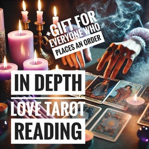Liefdeslezing, diepgaand lezen, tarotlezen, persoonlijke lezing op dezelfde dag. Wat is de toekomst van je relatie of aanstaande liefde?+ cadeau