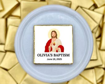 Baptism Chocolate, Custom Christening Chocolate, Baptism Chocolate Gift, Holy Communion Chocolate Favors, Personalized Baptism, Luxury Choco