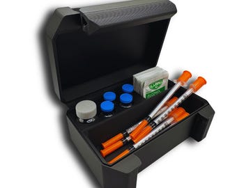 Compact Vial & Syringe Travel Case – Organizer for 10ml | 3ml Vials
