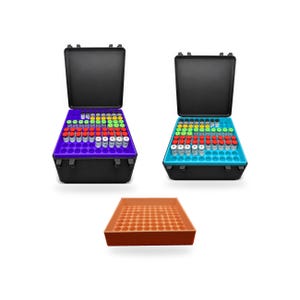 Large 3ml Peptide Vial Storage Case, 200 or 300 Vials with Removable Trays