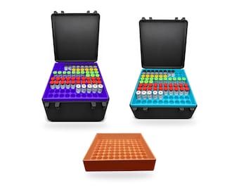 Large 3ml Peptide Vial Storage Case, 200 or 300 Vials with Removable Trays